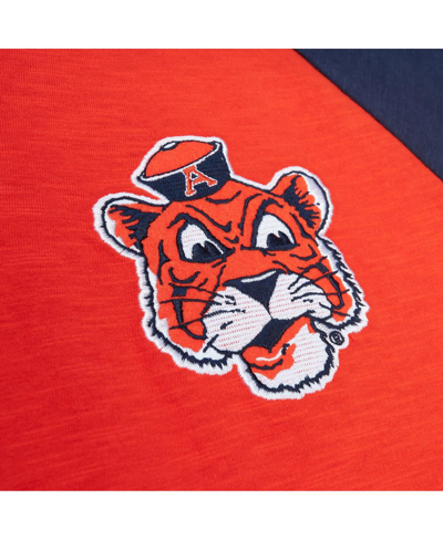 Mitchell & Ness Men's  Orange Auburn Tigers Legendary Slub Raglan Long Sleeve T-shirt In Orange