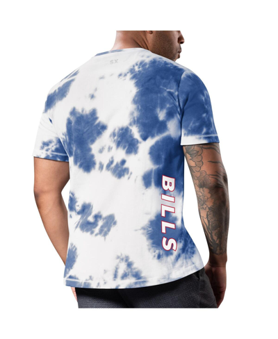 Shop Msx By Michael Strahan Men's  Royal Buffalo Bills Freestyle Tie-dye T-shirt