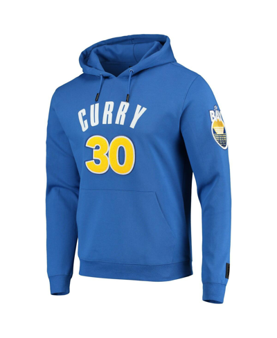 Pro Standard Men's  Stephen Curry Royal Golden State Warriors Player Pullover Hoodie In Royal