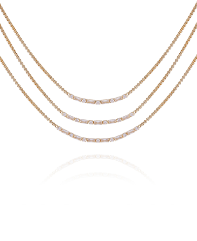 Shop Vince Camuto Gold-tone Multi Layered Necklace