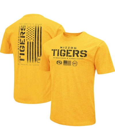 Shop Colosseum Men's  Gold Missouri Tigers Oht Military-inspired Appreciation Flag 2.0 T-shirt