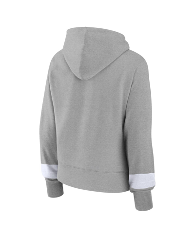 Fanatics Branded Heather Gray Brooklyn Nets Halftime Pullover Hoodie In Heather Gray