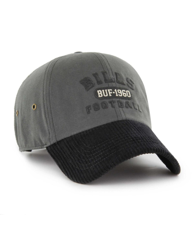 47 Brand Men's ' Charcoal Buffalo Bills Ridgeway Clean Up Adjustable Hat In Charcoal