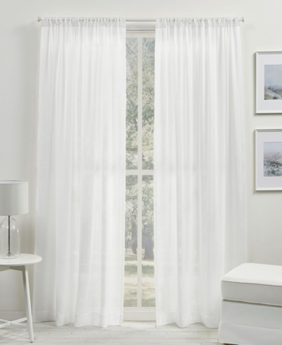 Shop Lauren Ralph Lauren Coralina Sheer Rod Pocket Curtain Panel, 50" X 84" In White