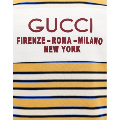 Shop Gucci Striped Polo Shirt