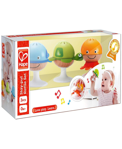 Shop Hape Stay-put Rattle Set In Multi