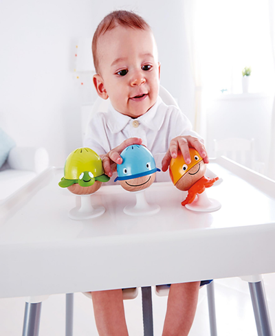 Shop Hape Stay-put Rattle Set In Multi