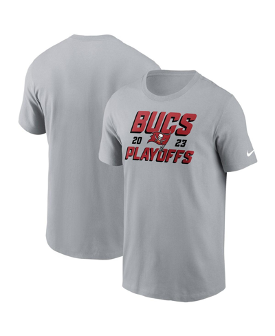 Shop Nike Men's  Gray Tampa Bay Buccaneers 2023 Nfl Playoffs Iconic T-shirt