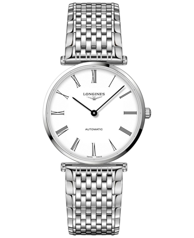 Shop Longines Women's Swiss Automatic La Grande Classique De  Stainless Steel Bracelet Watch 38mm In White
