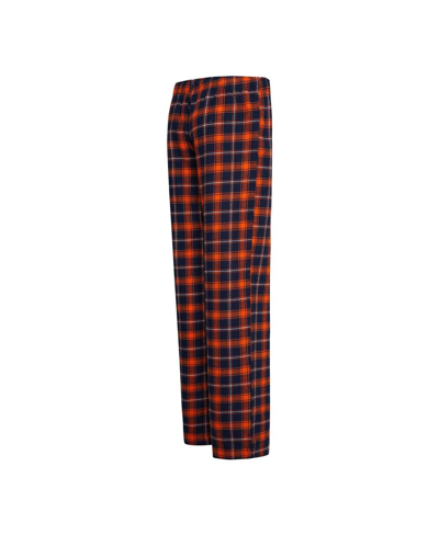Concepts Sport Women's  Navy, Orange Denver Broncos Arctic T-shirt Flannel Pants Sleep Set In Navy,orange