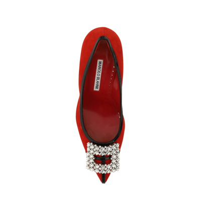 Manolo Blahnik Tuberian 90 Suede Pumps