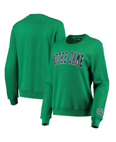 Colosseum Women's  Green Notre Dame Fighting Irish Campanile Pullover Sweatshirt In Green