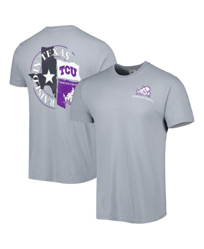 Shop Image One Men's Gray Tcu Horned Frogs Hyperlocal T-shirt