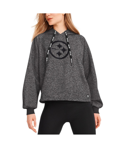 Dkny Sport Women's Black Washington Commanders Debbie Dolman Raglan Pullover Hoodie Sweatshirt In Black