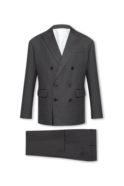 Shop Dsquared2 Grey Wool Suit In New