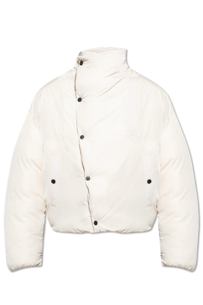 Shop Jacquemus Cream ‘cocon' Insulated Jacket In New