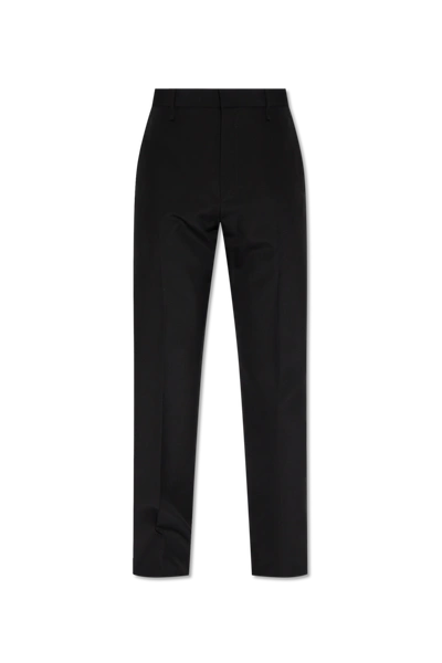 Shop Givenchy Black Pleat-front Trousers In New