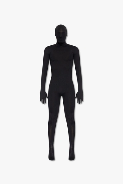 Shop Vetements Black Jumpsuit With Mask In New
