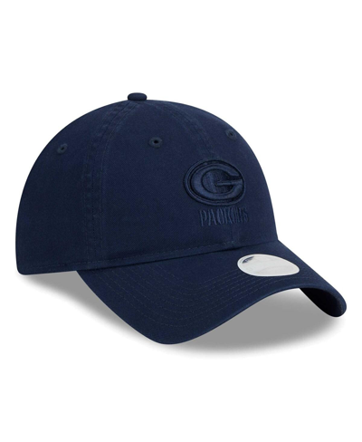 New Era Women's  Navy Green Bay Packers Color Pack 9twenty Adjustable Hat In Navy