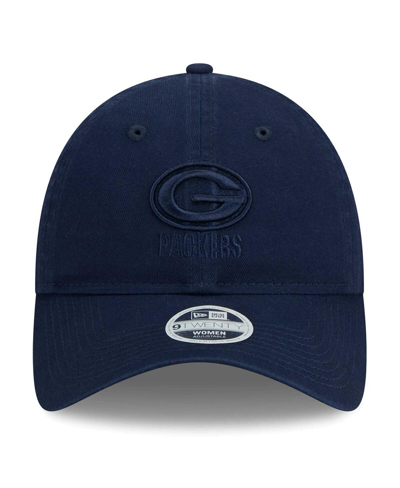 New Era Women's  Navy Green Bay Packers Color Pack 9twenty Adjustable Hat In Navy