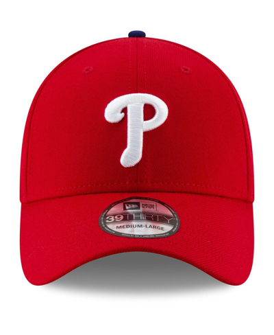 Shop New Era Men's Red Philadelphia Phillies Game Team Classic 39thirty Flex Hat