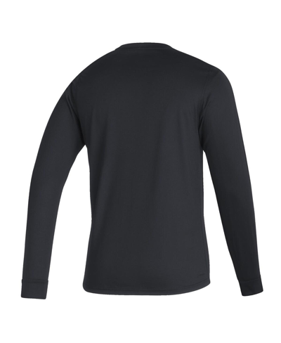 Shop Adidas Originals Men's Adidas Black Nebraska Huskers Sideline Creator Practice Aeroready Long Sleeve T-shirt