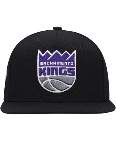 Mitchell & Ness Men's  Black Sacramento Kings Side Core 2.0 Snapback Hat In Black