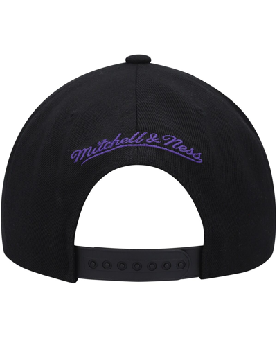 Mitchell & Ness Men's  Black Sacramento Kings Side Core 2.0 Snapback Hat In Black