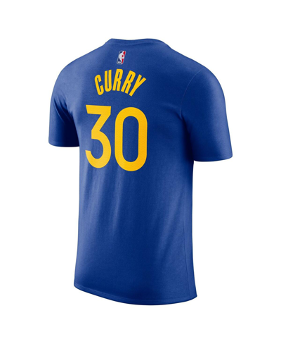 Nike Men's  Stephen Curry Royal Golden State Warriors Icon 2022/23 Name And Number Performance T-shir In Royal