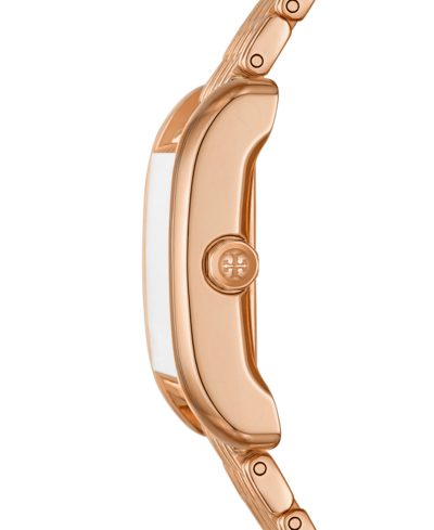 Shop Tory Burch Women's The Eleanor Rose Gold-tone Stainless Steel Bracelet Watch 25mm