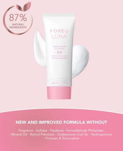 Shop Foreo Luna Micro-foam Cleanser, 2 Ml, 100 ml In No Color