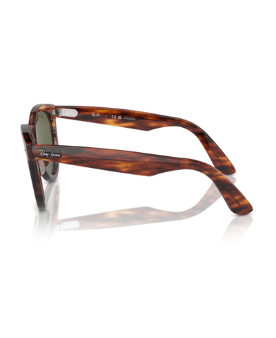 Ray Ban Unisex Wayfarer Way Polarized Sunglasses, Rb2241 In Striped Havana