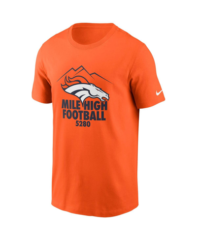 Shop Nike Men's  Orange Denver Broncos Hometown Collection 5280 T-shirt