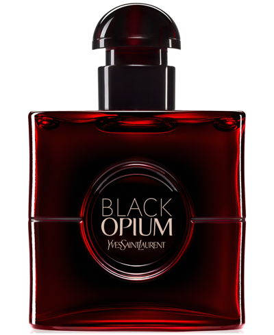 Shop Saint Laurent Black Opium Eau De Parfum Over Red, 1 Oz. In No Color