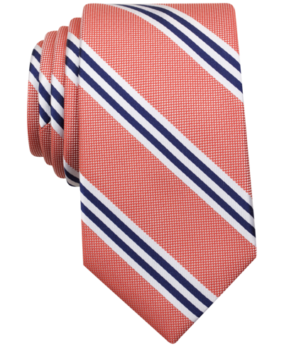 Shop Nautica Men's Bilge Striped Tie In Orange
