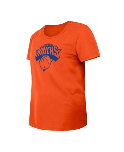 Shop New Era Women's  Orange New York Knicks 2023/24 City Edition T-shirt