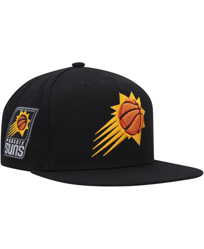 Mitchell & Ness Men's  Black Phoenix Suns Side Core 2.0 Snapback Hat In Black