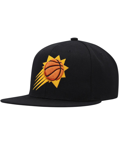 Mitchell & Ness Men's  Black Phoenix Suns Side Core 2.0 Snapback Hat In Black
