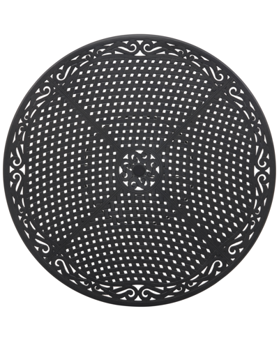 Agio Wythburn Mix And Match 60" Round Cast Aluminum Outdoor Dining Table In Bronze Finish