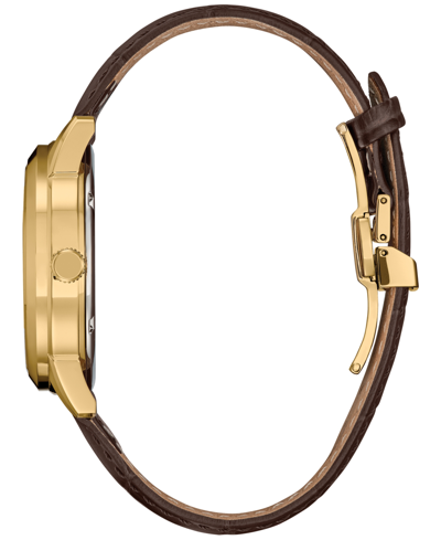 Citizen Eco-drive Men's Rolan Brown Leather Strap Watch 40mm In Brown