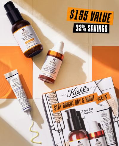 Shop Kiehl's Since 1851 3-pc. Stay Bright Day & Night Skincare Set In No Color