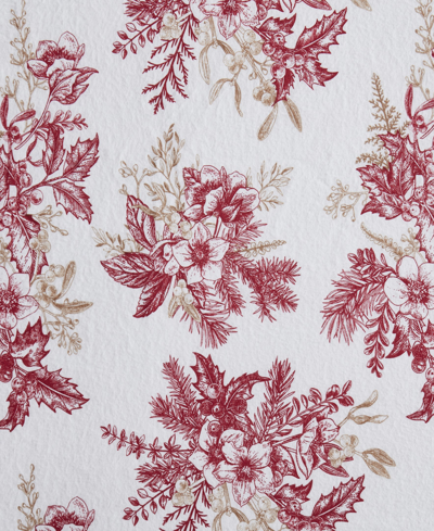 Tahari Home Toile 100% Cotton Flannel 4-pc. Sheet Set, Full In Red