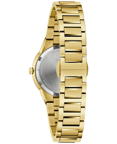 Shop Bulova Women's Modern Millennia Gold-tone Stainless Steel Bracelet Watch 32mm