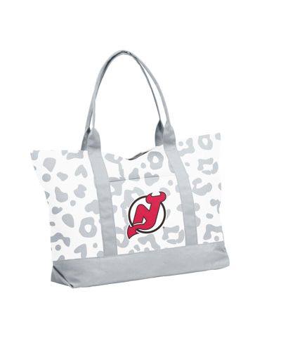 Shop Logo Brands Women's New Jersey Devils Leopard Pattern Tote In Multi