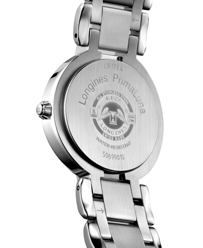 Shop Longines Women's Swiss Automatic Primaluna Stainless Steel Bracelet Watch 30mm In No Color