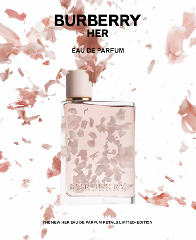 Shop Burberry Her Eau De Parfum Petals Limited Edition, 2.9 Oz. In No Color