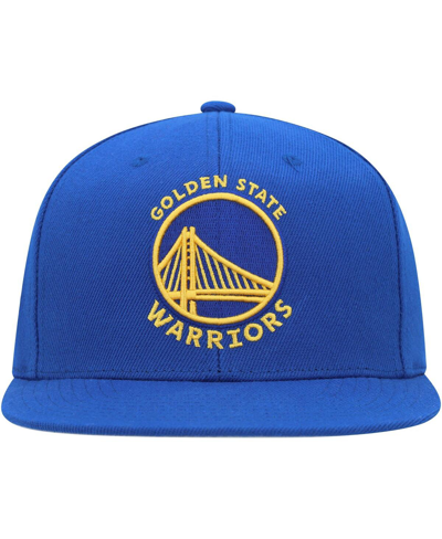 Mitchell & Ness Men's  Royal Golden State Warriors Side Core 2.0 Snapback Hat In Royal