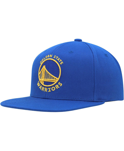 Mitchell & Ness Men's  Royal Golden State Warriors Side Core 2.0 Snapback Hat In Royal