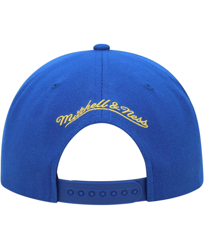 Mitchell & Ness Men's  Royal Golden State Warriors Side Core 2.0 Snapback Hat In Royal