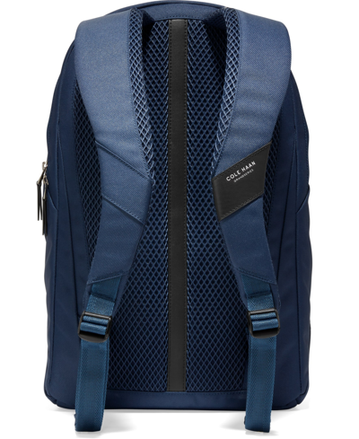 Shop Cole Haan Triboro Large Nylon Backpack Bag In Navy Blazer